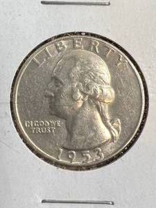 1953-D US WASHINGTON QUARTER BU