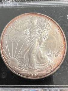 2003 AMERICAN SILVER EAGLE 1 TROY OZ .999 FINE SILVER IN CASE
