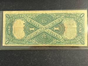 1917 US LARGE SIZE $1 SAWHORSE BACK RED SEAL