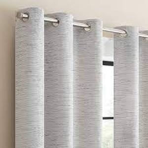 lot 51 image: 2pk Blackout Adagio Curtain Panels - Eclipse - 63 in x 37 in - White