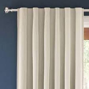 lot 53 image: Ashville Blackout Window Curtain Panel - Threshold - 50 in x 84 in - Cream