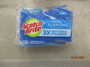 Bag of Scotch-Brite Zero Scratch Sponges