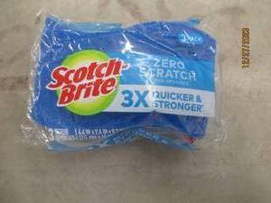Bag of Scotch-Brite Zero Scratch Sponges