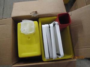 Large and Small Sharps Containers with Lids