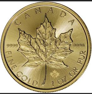 110oz .999 Gold Canadian Maple