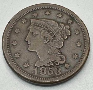 1853 Large Cent Penny