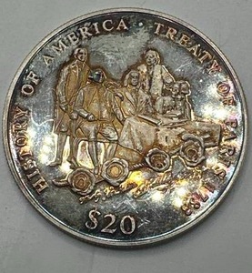 History of America $20 .999 Silver Coin