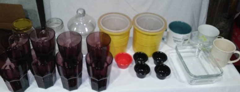 lot 190 image: Cups, Jars, Glasses And More