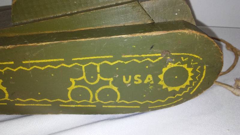 lot 181 image: Vintage Pull Behind Tank- Patina Plus