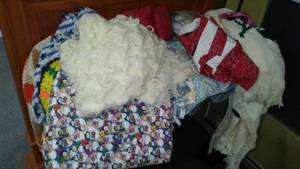 lot 32 image: Afghan Variety And More In Tote,