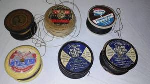 lot 62 image: Vintage Fishing Line On Spools.
