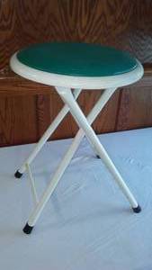 lot 114 image: Fold Up Stool, End Table Or Plant Stand.