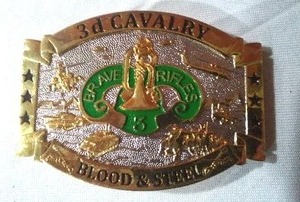 lot 365 image: Belt Buckle 3rd Cavalry.