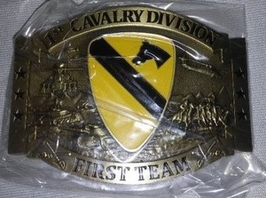 lot 366 image: Belt Buckle 1st Cavalry Division.
