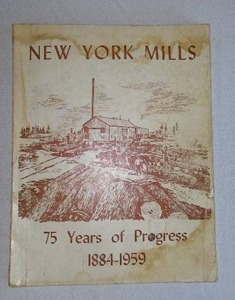 lot 404 image: New York Mills 75 Years Of Progress 1884-1959 Book.