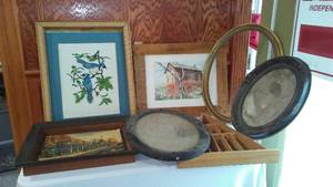 lot 411 image: Oval Frames, Pictures, and More.