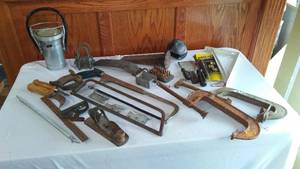 lot 456 image: 6 in. C-clamps hand saws, Eco Lite and More