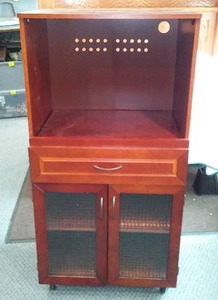 lot 465 image: MicrowaveKitchen Cart.