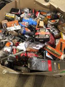 Gaylord of Assorted Door Handles and Hardware Various Models and Conditions Customer Returns See Pictures