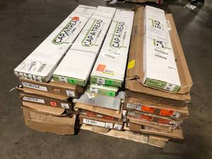 Pallet of Mixed Assorted Cap a Thread staircase units Flooring Various Models and Conditions Customer Returns See Pictures