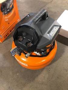 RIDGID 6 Gal. Portable Electric Pancake Air Compressor Customer Returns See Pictures