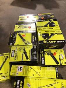 Lot of Assorted Ryobi Leaf Blowers Various Models and Conditions Customer Returns See Pictures