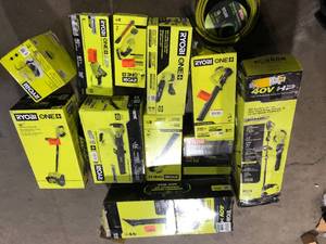 Lot of Assorted Ryobi Lawn Care Items Various Models and Conditions Customer Returns See Pictures