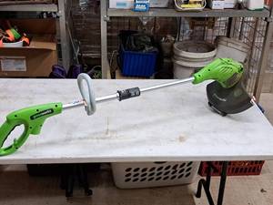 lot 18 image: Green Works 13 Electric String Trimmer 21212