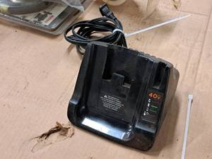 lot 134 image: 40V Max Lithium-Ion Battery Charger LCS40