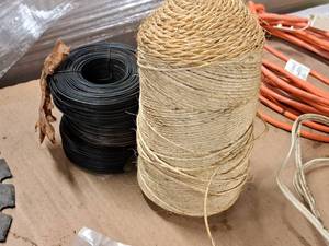 lot 150 image: (3) Spools of Wire and (1) Spool of Twine