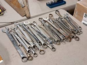 lot 214 image: Lot of (36) Assorted Combination and Box End Wrenches