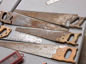 lot 226 image: Lot of (5) Assorted Wood Saws