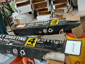 lot 339 image: Lot of (2 Rolls) Grip Rite 4-mil Clear Poly Sheeting