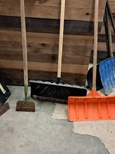 lot 405 image: (2) Snow Shovels, (1) Chopper