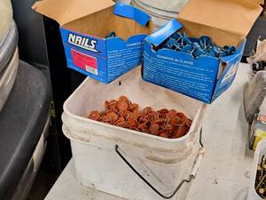 lot 423 image: Lot of (2 Boxes) Plastic Cap Nails