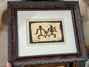 lot 498 image: Wall Art - Hawaii by Phillipe , Wood FrameSingle MatteGlass