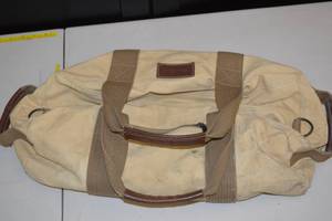 lot 38 image: Eddie Bauer Rugged Canvas Mini Duffel Bag