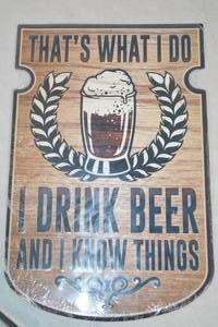 lot 127 image: NEW - Metal Sign Wall Art Factory Sealed