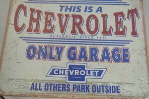 lot 133 image: NEW - Metal Sign Wall Art 16 x 12 Factory Sealed