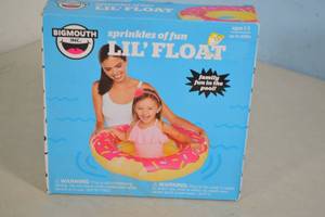 lot 145 image: Bigmouth Inc. Sprinkles Of Fun Lil Float Donut Pool Float for Ages 1-3