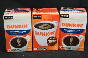 3ct Box pf Dunkin Espresso K-Cups