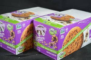2ct Box of Lenny and Larrys The Complete Cookie Plant Based Protein Cookie Oatmeal Raisin Flavor