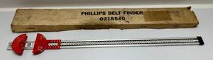 lot 49 image: Vintage Phillips 66 Belt Finder In Origianl Box