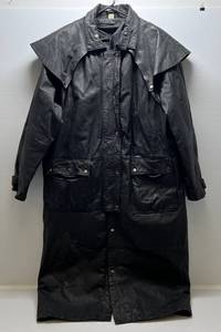 lot 73 image: Vintage Antonio Giovanni Leather Long Coat Size (L)