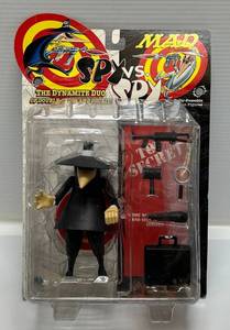 lot 88 image: 1998 DC Direct Spy Vs. Spy  The Dynamic Duo Black Spy (NIB) Package A Little Beat Up