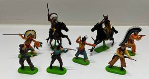 lot 104 image: Vintage Britains 1971 Cowboys & Indians (Rubber)