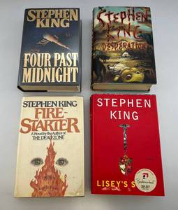 lot 210 image: Misc. Vintage Stephen King Hardcover Books Including  Despiration & More