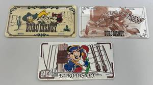lot 133 image: Vintage EURO DISNEY License Plates (NEW IN Sleeve Factory Sealed)