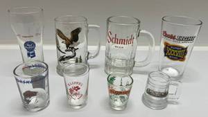lot 145 image: Vintage Beer Glasses Advertisement & More