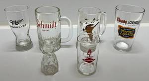 lot 147 image: Vintage Beer Glasses Advertisement & More